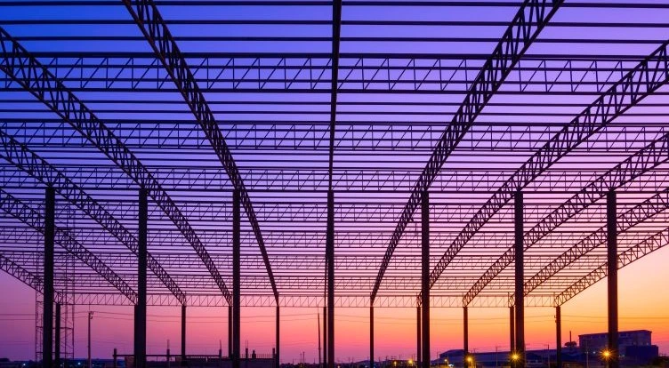 A construction frame of a large building showing civil construction and upcoming sector demand for RII competencies